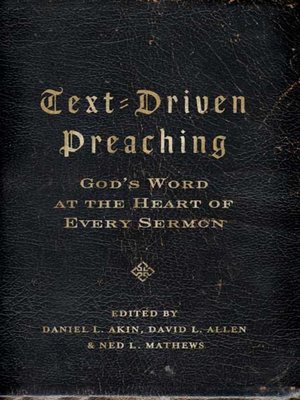 cover image of Text-Driven Preaching